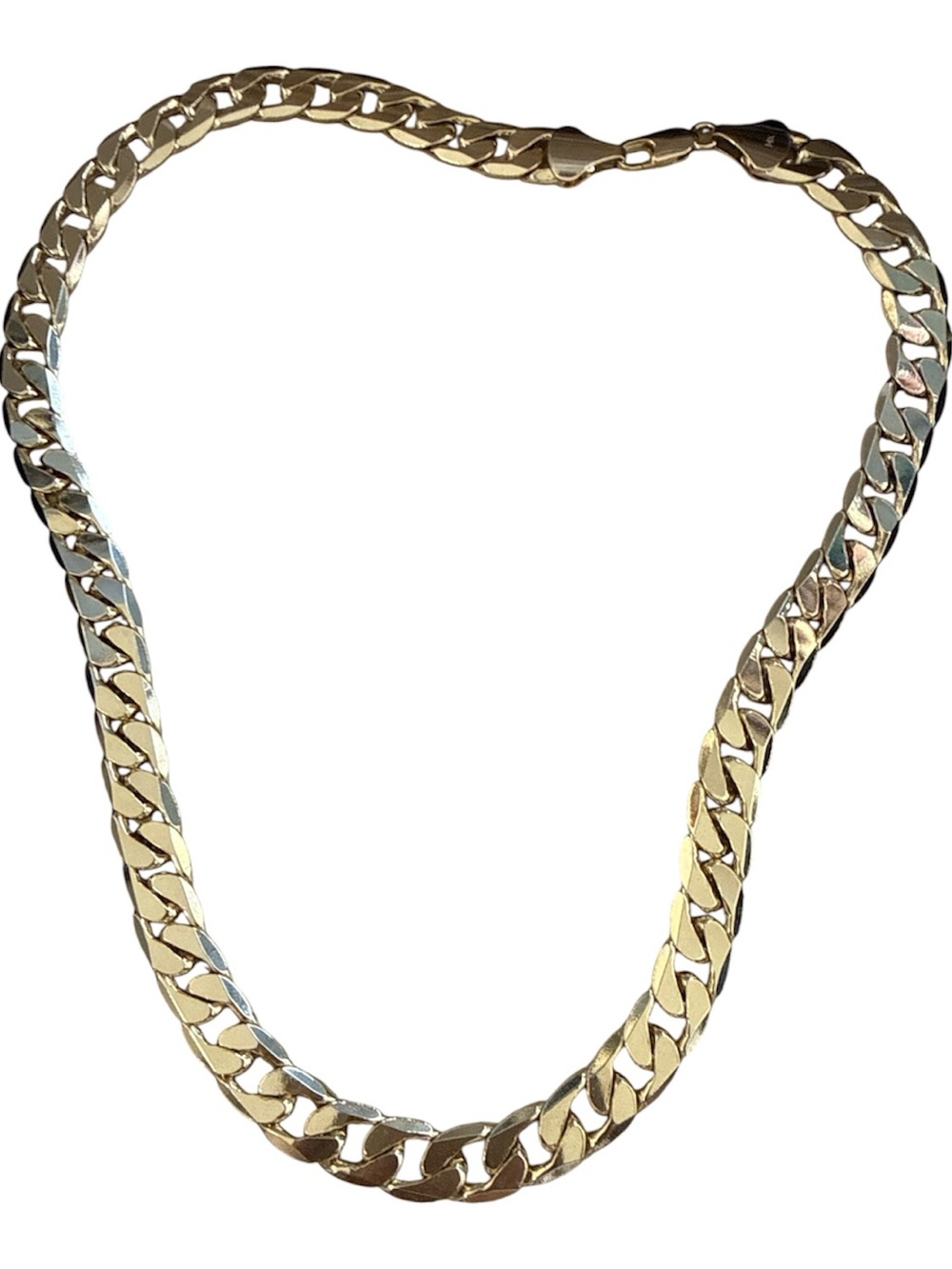 24" 12mm 14k Gold Cuban Link Chain Necklace - Bold Chunky Style